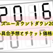 ディズニーカウントダウン17混み具合予想とチケット価格は ディズニー裏マニア