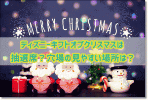ディズニーギフトオブクリスマス　抽選席　穴場
