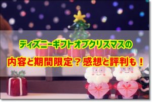ディズニーギフトオブクリスマス　内容　感想