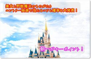 美女と野獣魔法のものがたりエントリー抽選で当たるコツと確率を大発表！朝一がキーポイント！