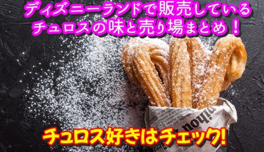 ディズニーランドで販売しているチュロスの味と売り場まとめ チュロス好きはチェック ディズニー裏マニア