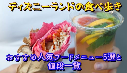 ディズニーランドの食べ歩き&おすすめ人気フードメニュー5選と値段一覧