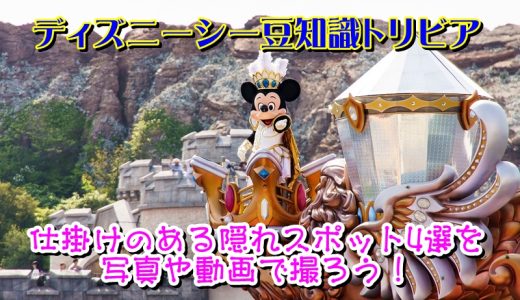 【ディズニーシー豆知識トリビア】仕掛けのある隠れスポット4選を写真や動画で撮ろう！