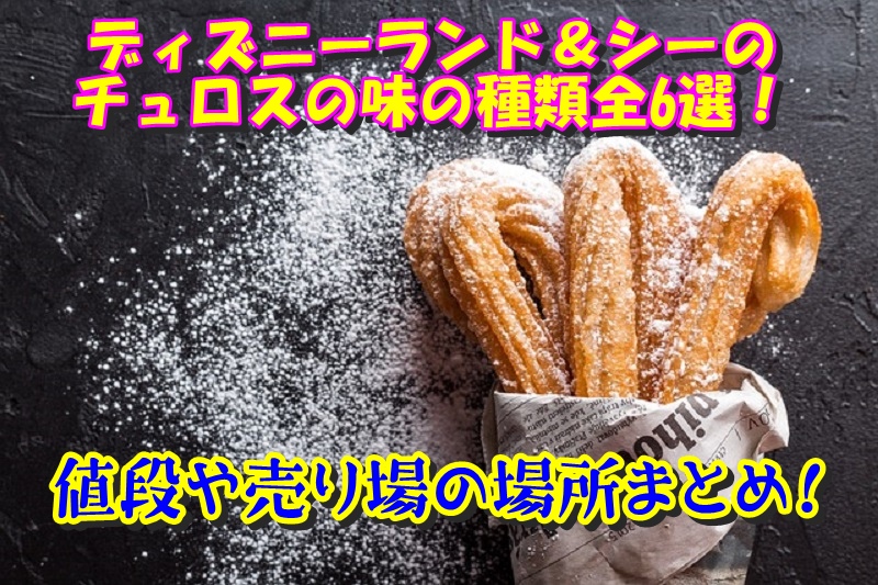 ディズニーランド＆シーのチュロスの味の種類全6選！値段や売り場の場所まとめ！