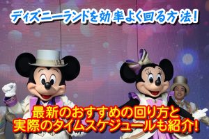 ディズニーランドを効率よく回る方法！最新のおすすめの回り方と実際のタイムスケジュールも紹介！