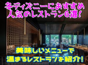 冬ディズニーにおすすめ人気のレストラン6選！美味しいメニューで温まるレストランを紹介！