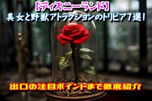【ディズニーランド】美女と野獣アトラクションのトリビア7選！出口の注目ポイントまで徹底紹介