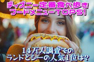ディズニー定番食べ歩きフードメニューTOP5！14万人調査でのランドとシーの人気1位は？